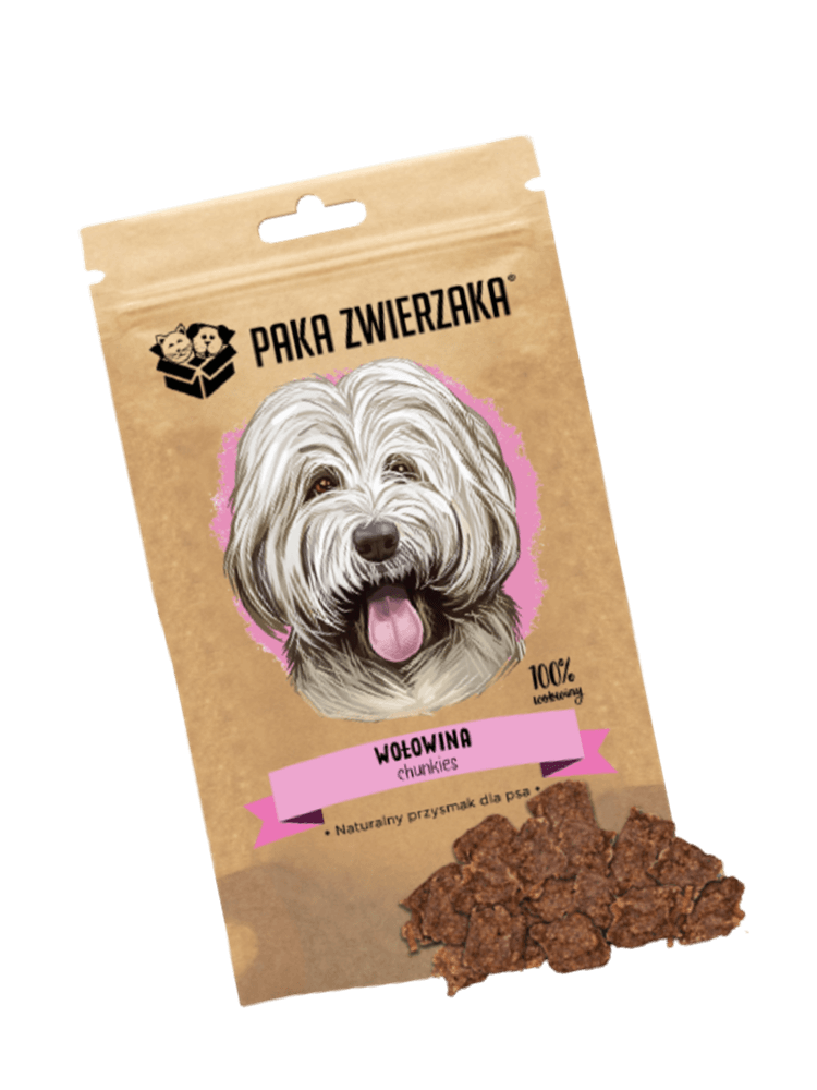 Przysmak chunkies Wołowina 100% – 70 g