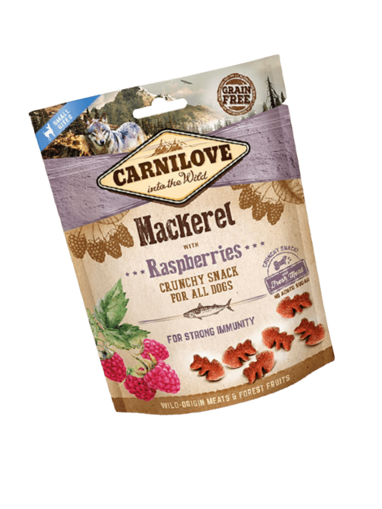 Dog Crunchy Snack Mackerel & Raspberries 200 g