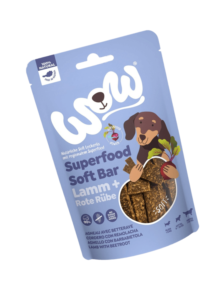 Superfood Soft Bar Lamm – jagnięcina z buraczkami miękkie przysmaki dla psa