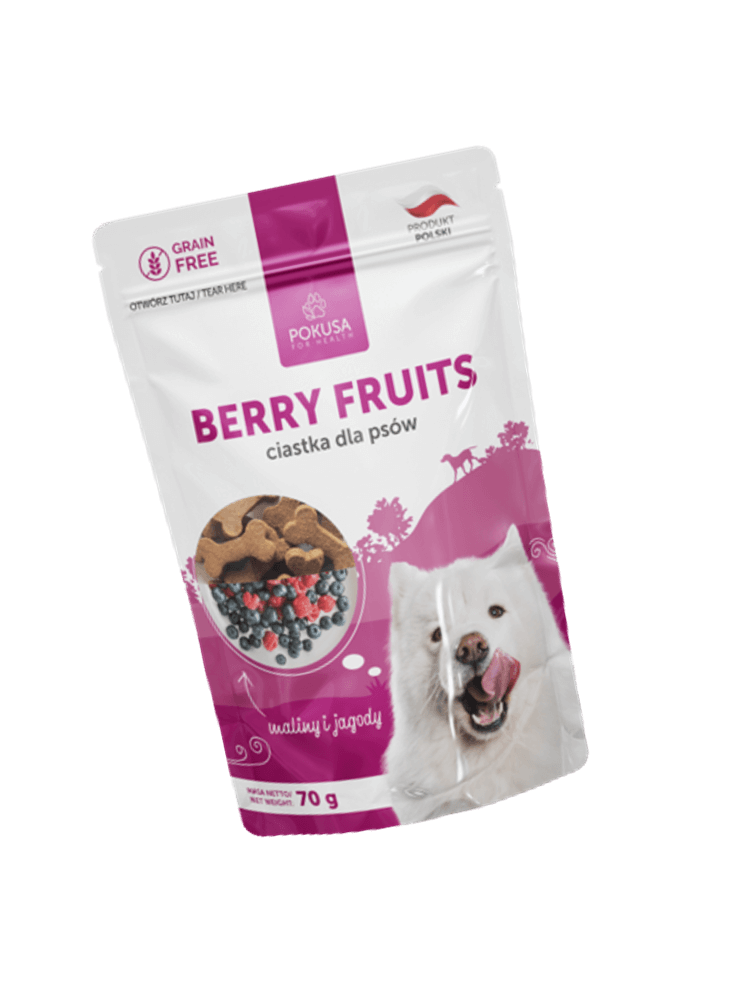 Ciastka dla psa – Berry Fruits – owoce i zioła 70 g