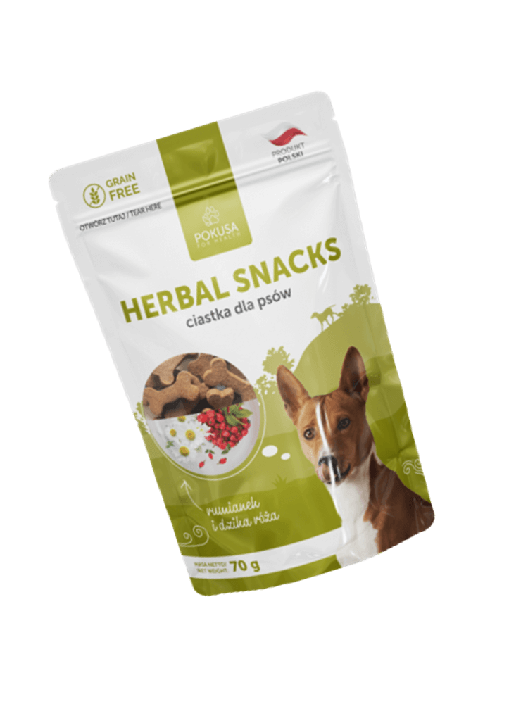 Ciastka dla psa – Herbal Snacks – ziołowe przekąski 70 g