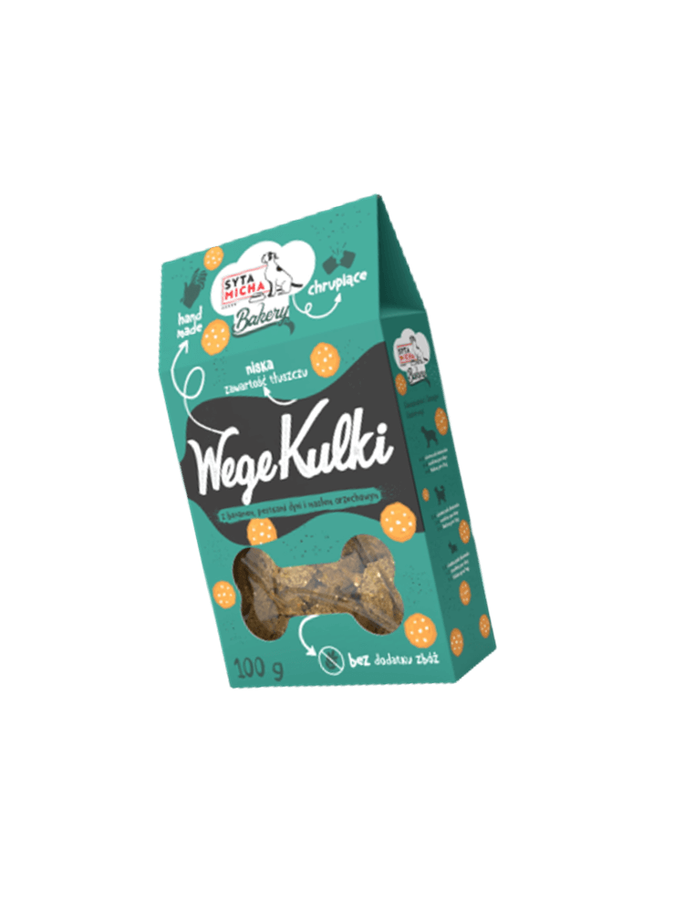 Ciastka dla psa Wege Kulki – pieczone ciasta dla psa 100 g