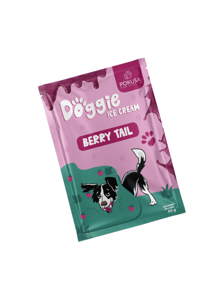 Doggie Ice Cream Berry Tail – Lody dla psów jagodowe