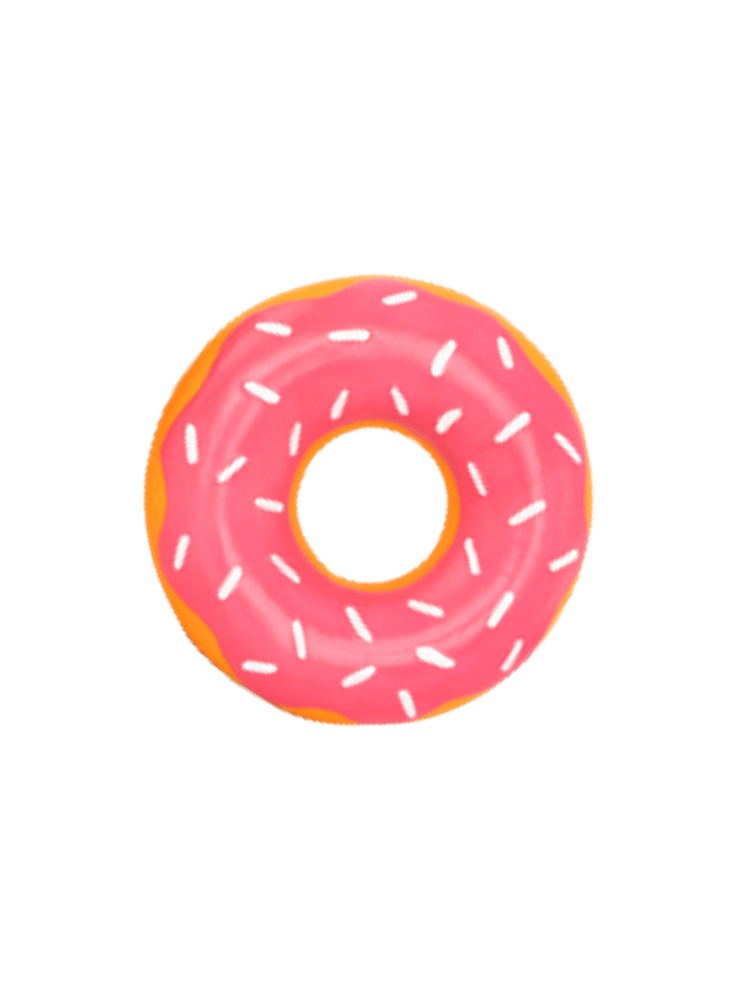 Latex Donutz -Donat z truskawkową polewą i piszczałka