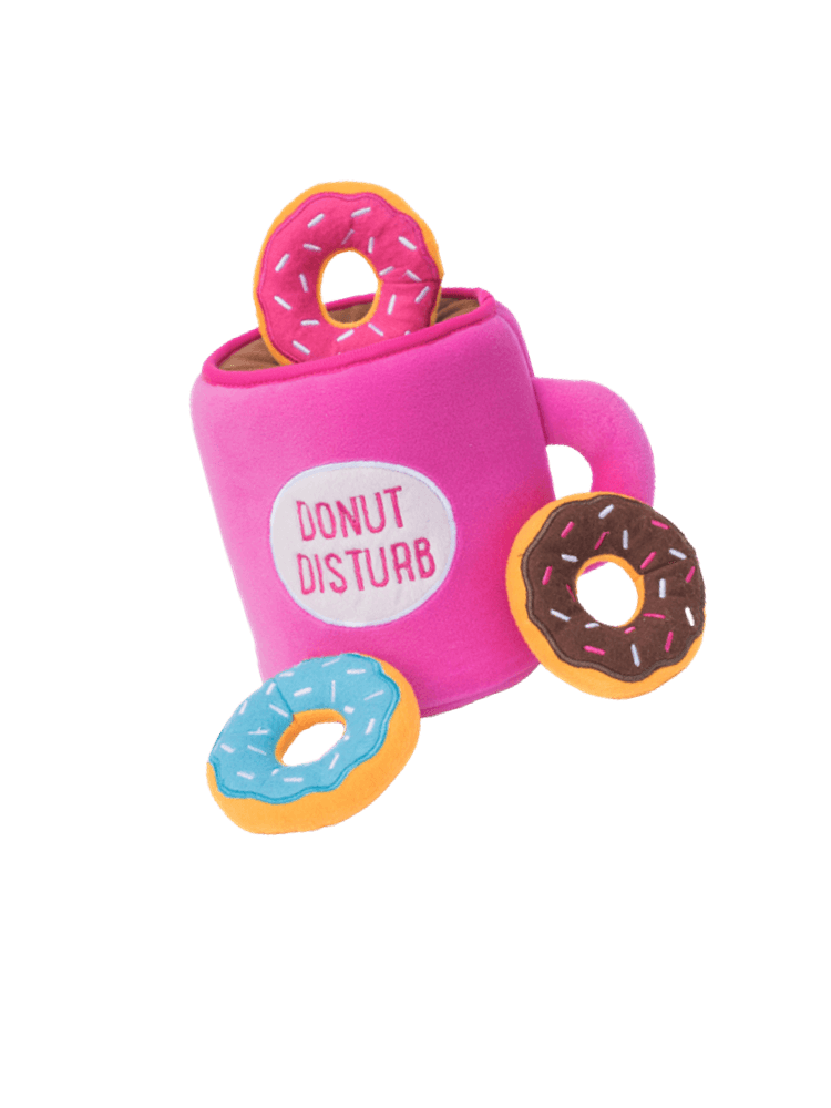 Pup Cup Café – Cinnamon Roll- Cynamonem szeleszczącą – piszcząca zabawka dla psa