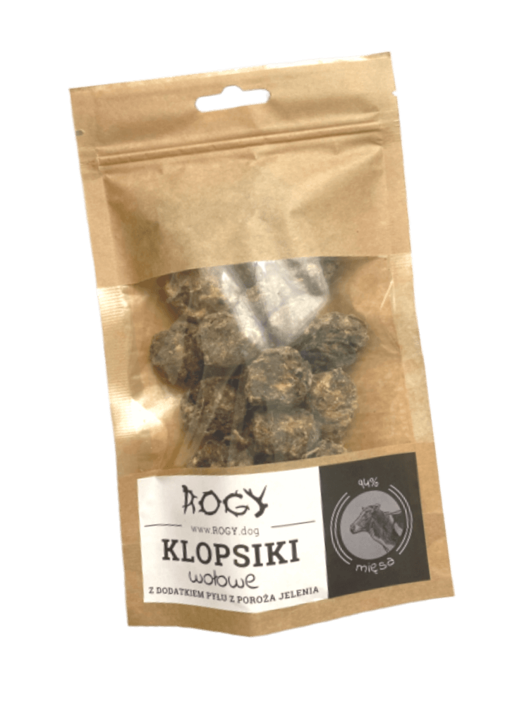Klopsiki Wołowe z Pyłem z Poroża Jelenia 80 g
