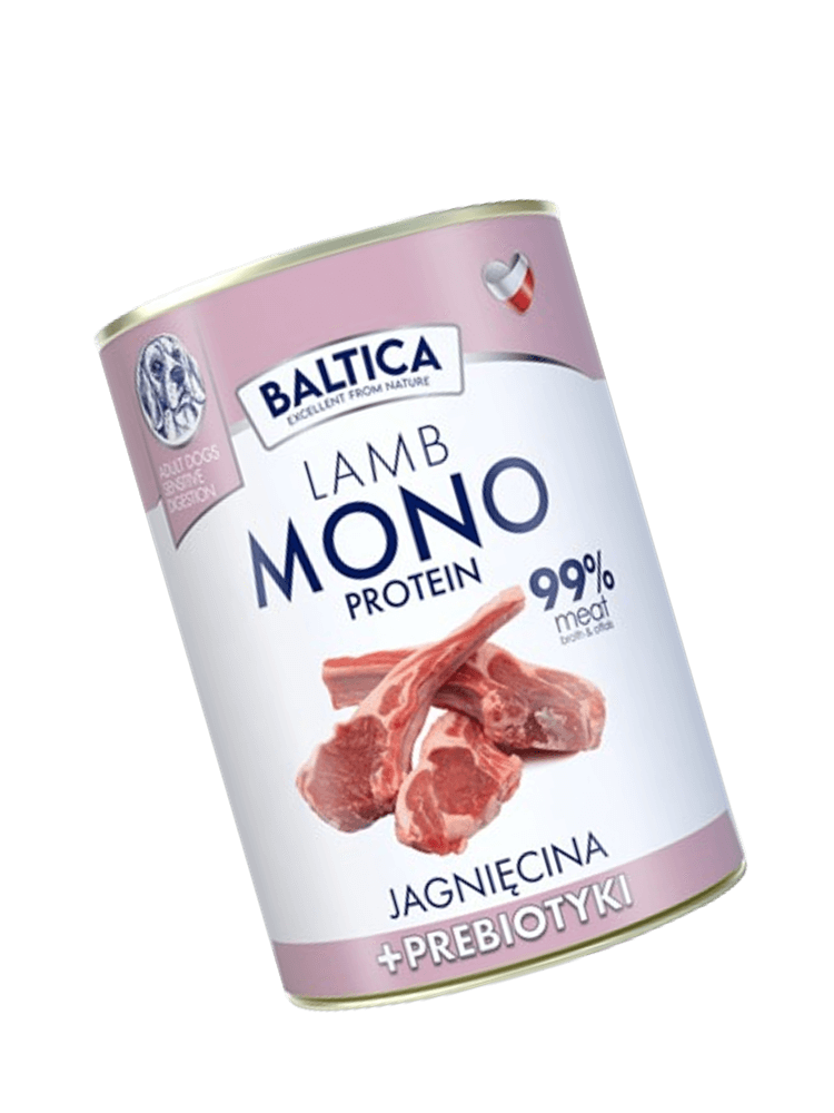 Mokra Karma Mono jagnięcina z prebiotykami 400 g
