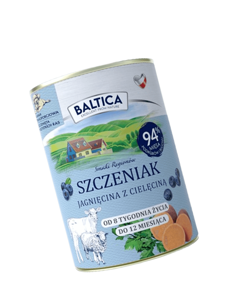 Mokra Karma dla psa Jagnięcina z cielęciną, Junior- dla szczeniąt, 400 g