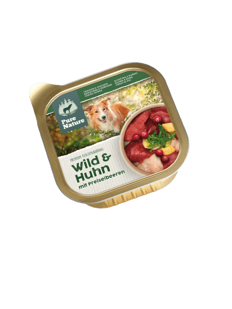 Wild Huhn – dziczyzna i kurczak z żurawiną karma dla dorosłych psów 150 g, Uwaga