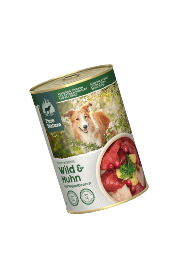 Wild Huhn – dziczyzna i kurczak z żurawiną karma dla dorosłych psów 150 g, Uwaga