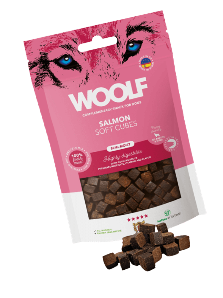 Soft Cubes Salmon 100G – miękkie, monoproteinowe przysmaczki z łososia