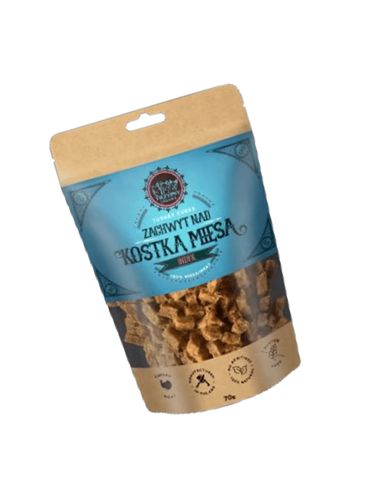Zachwyt Nad Kostką Mięsa z Indyka 70g