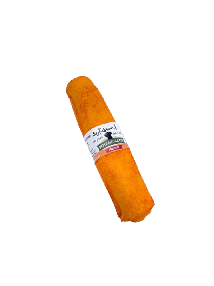 Kość prosta, kolagenowy gryzak, pizza  krótka 12, 7 cm