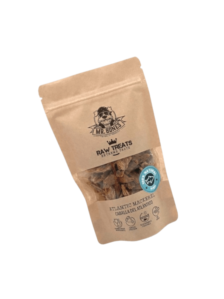 Raw Treats Mackerel – Kawałki suszonej makreli dla psa i kota