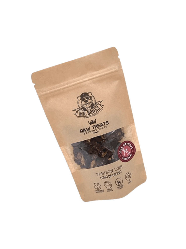 Raw Treats Deer – Suszone kawałki mięsa z jelenia dla psa i kota