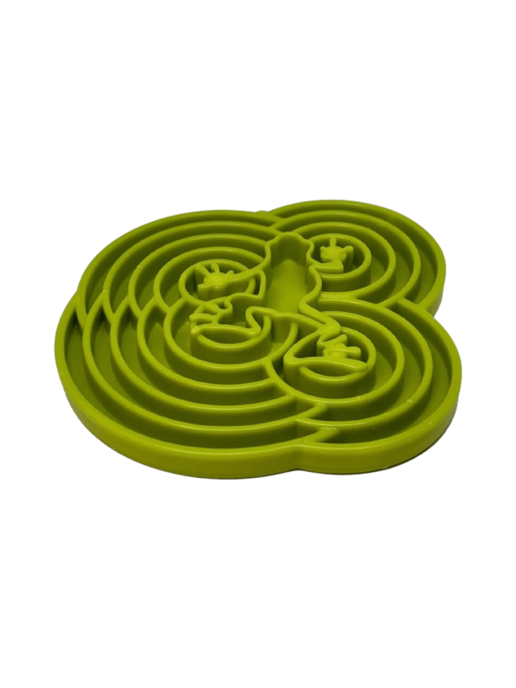 Water Frog Design Etray – Zielona Miska spowalniająca jedzenie, dla psa – motyw żaby