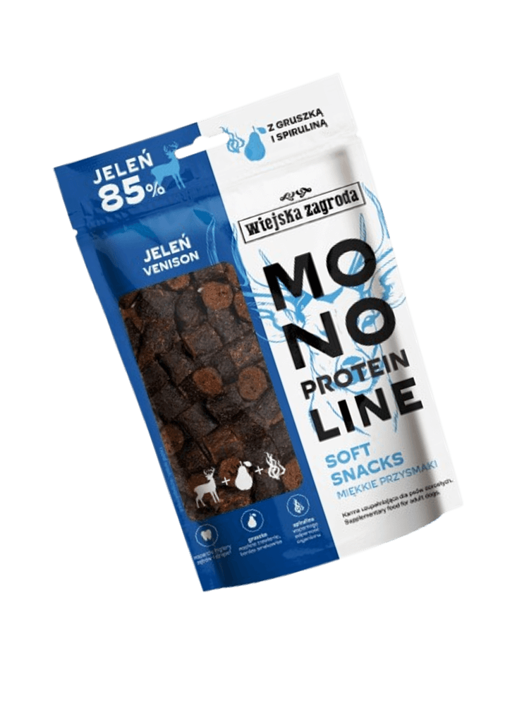 Przysmak dla psa Monoproteinowe miękkie przysmaki Jeleń 115 g