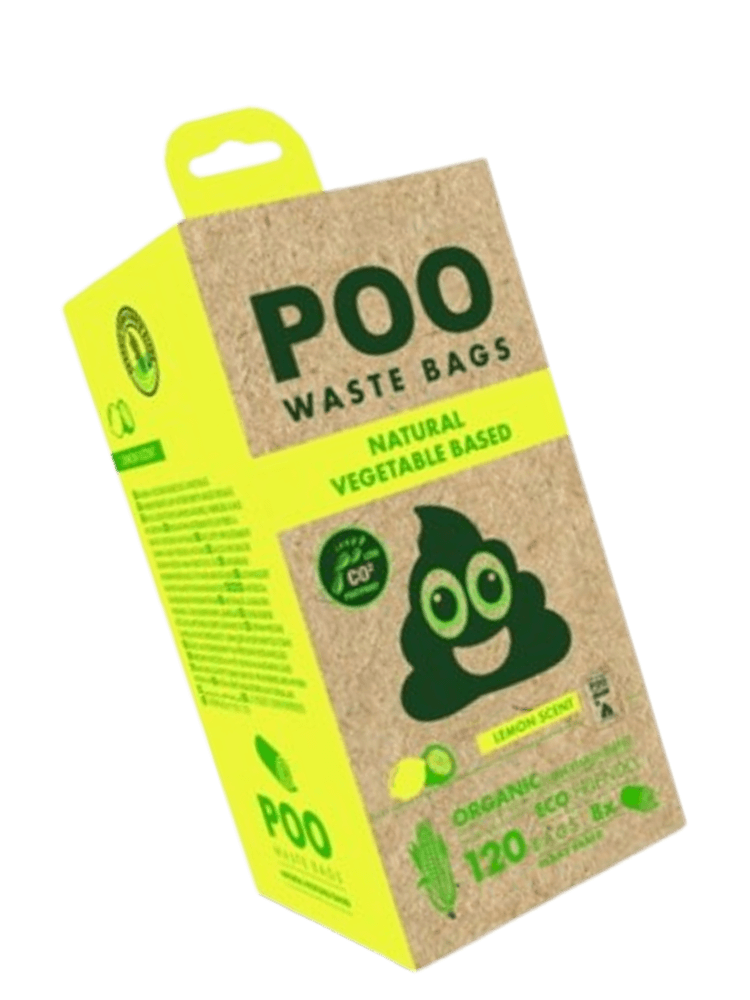 Woreczki na psie odchody o zapachu orzeźwiającej cytryny 120 szt (8×15 szt)