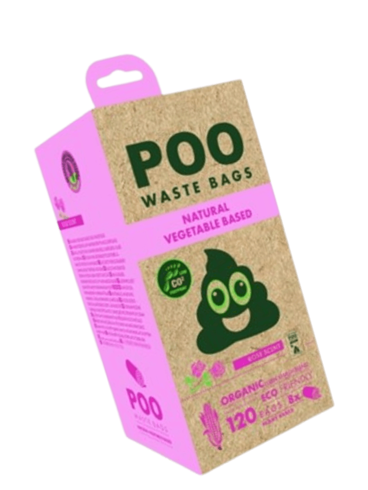 Woreczki na psie odchody o zapachu aromatycznej róży 120 szt (8×15 szt)