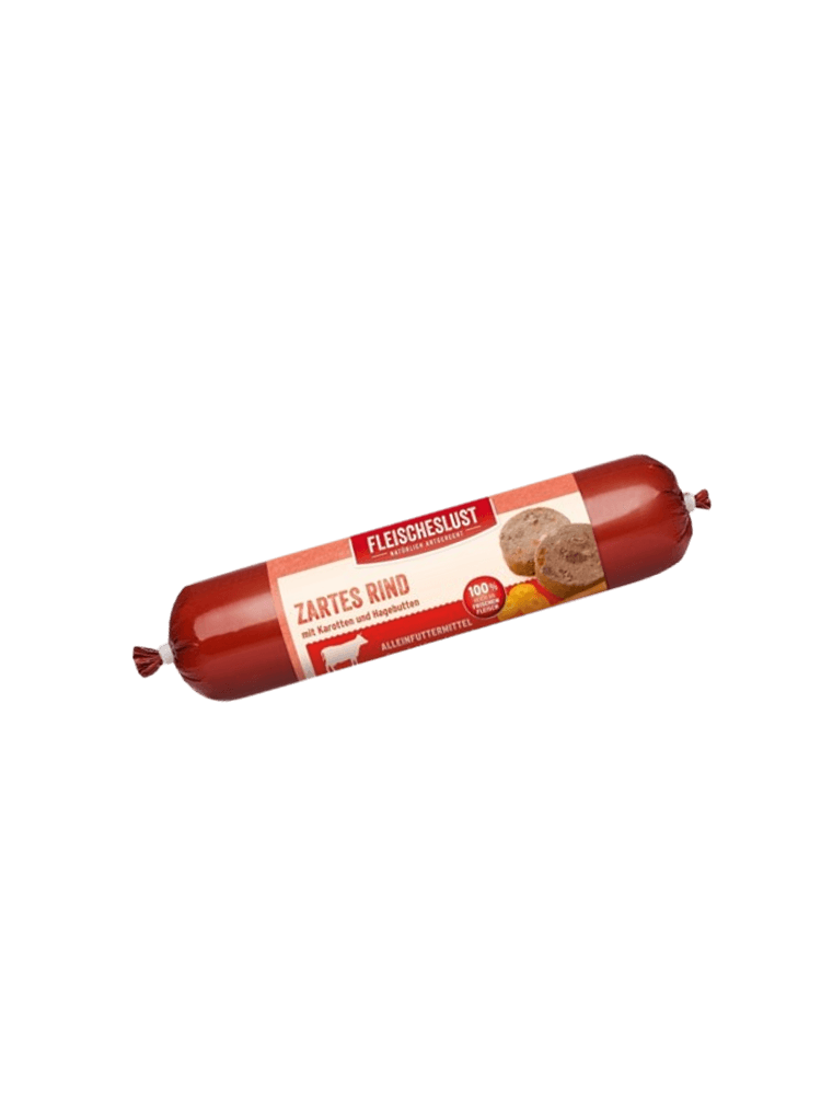 Meat & trEAT 2.0  Tender Beef 400 g – Kiełbasa Wołowina z marchewką