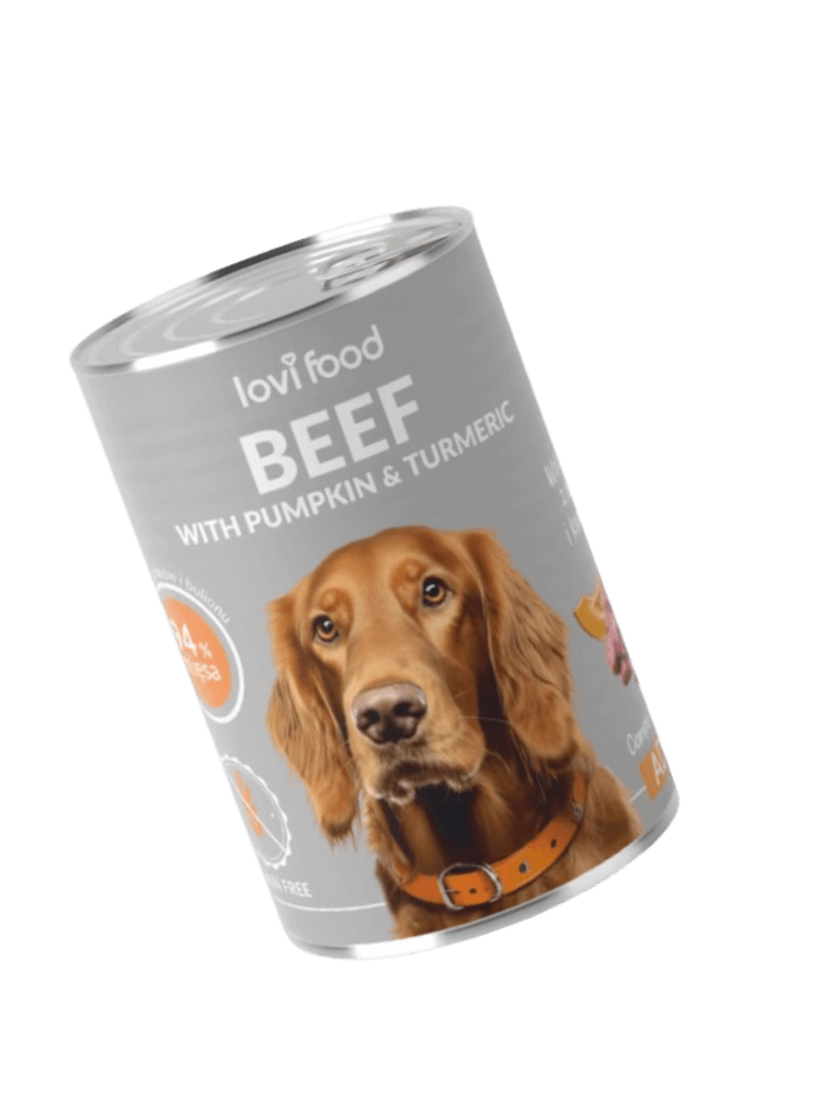Beef with Pumpkin 400g – mokra karma dla psa, z wołowiną, dynią i kurkumą