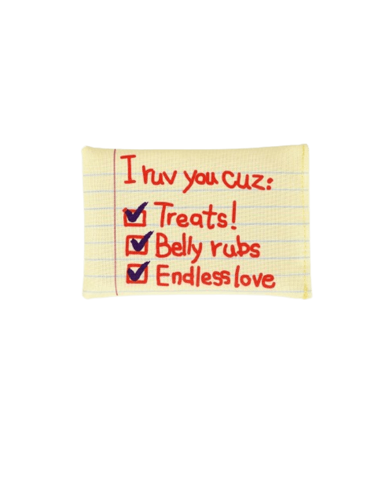 Love Bug Collection Love Letter – List Miłosny  szeleszcząco – piszczący, zabawka dla psa