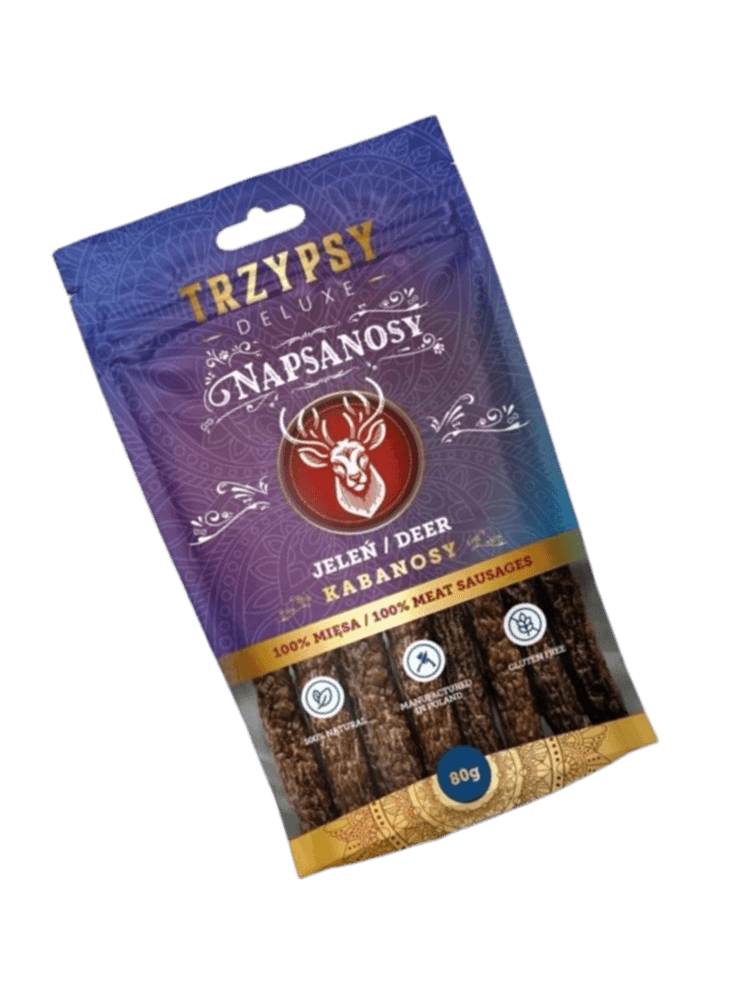 Napsanosy Kabanosy Jeleń – 100% mięsa 80 g