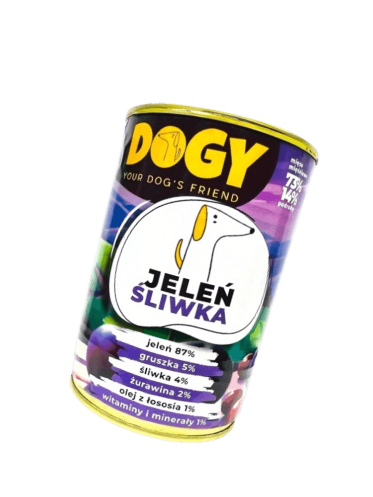 Karma mokra dla psa Jeleń ze Śliwką 400 g