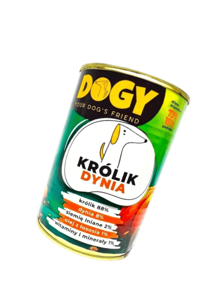 Kość z królikiem i marchewką, 17 cm