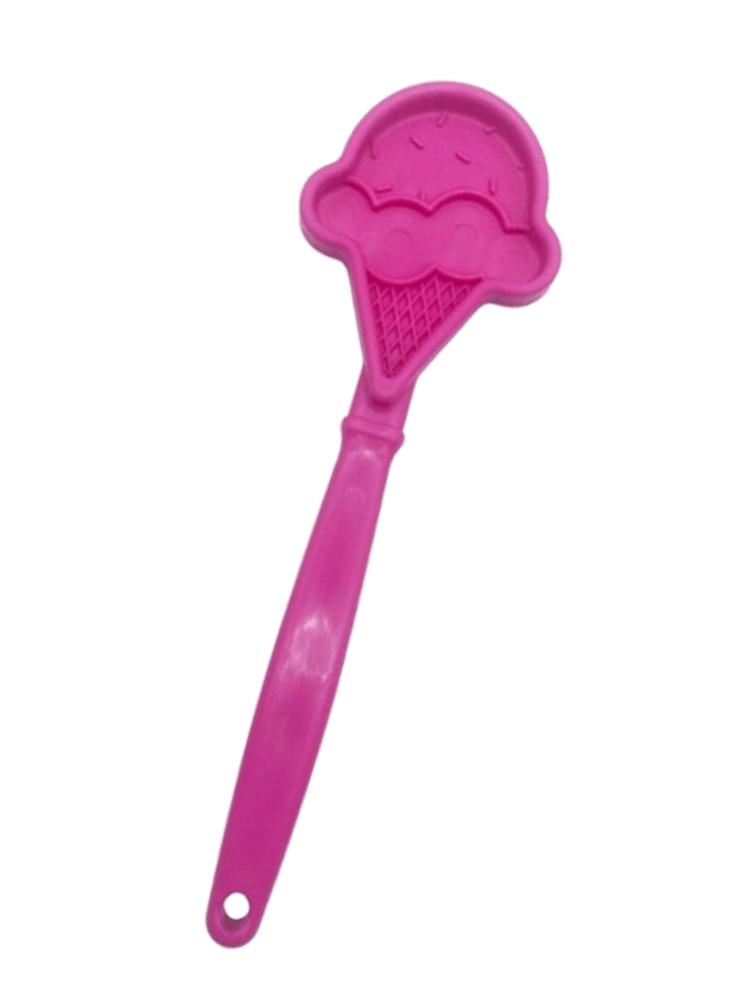 Ice Cream Cone Lick Stick Hand-Held Interactive Enrichment Toy – interaktywna zabawka kij do lizania motyw lodów, różowy