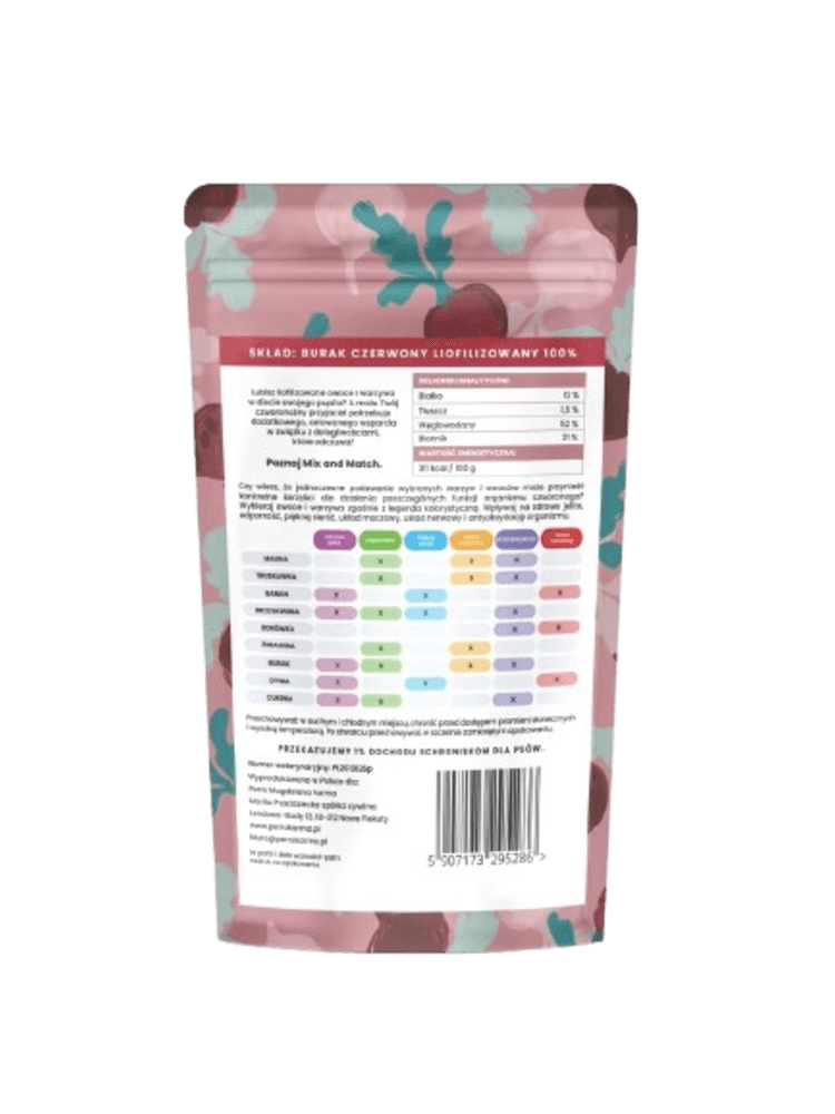 MIX & MATCH Burak Przysmaki liofilizowane 20 g