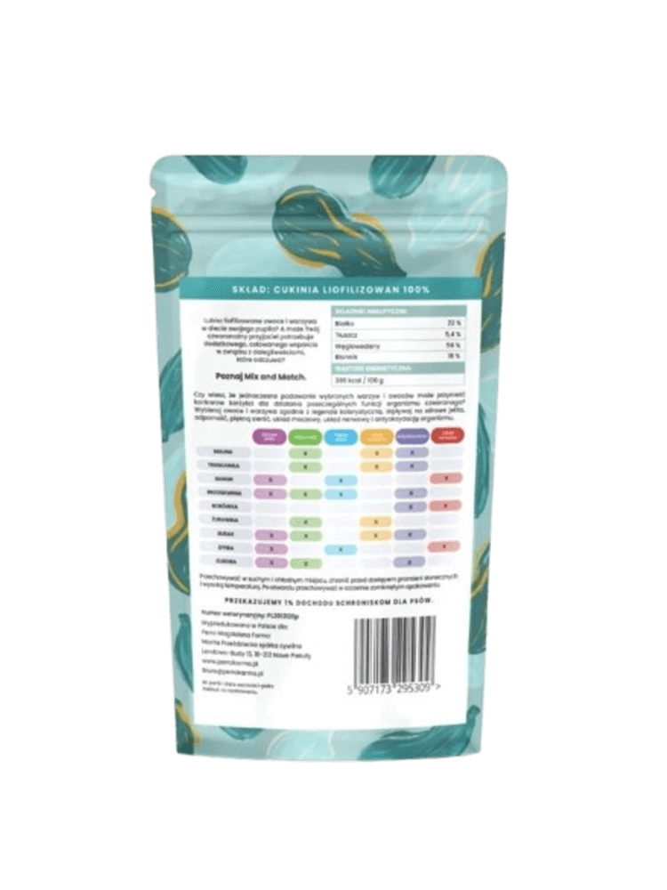 MIX & MATCH  Cukinia Przysmaki liofilizowane 20 g