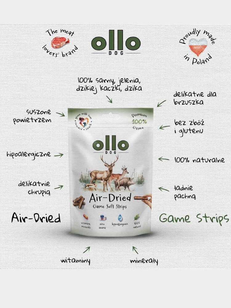 Air-Dried Game Strips – Wyjątkowe przysmaki z dziczyzny dla Twojego psa!