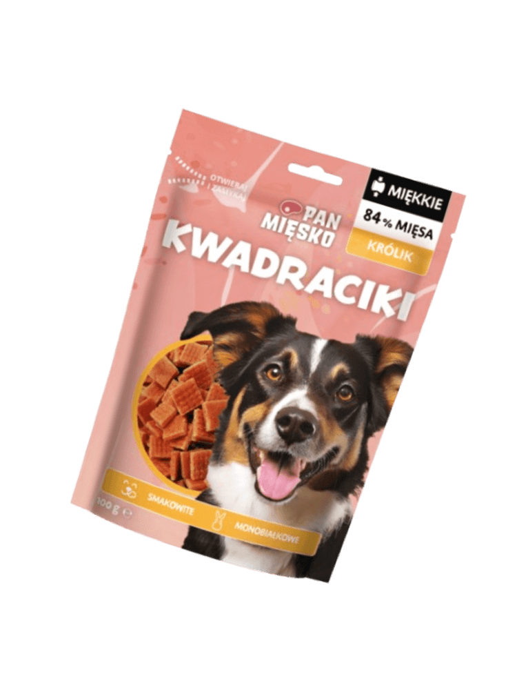 Przysmak dla psa Kwadraciki Królik 100 g