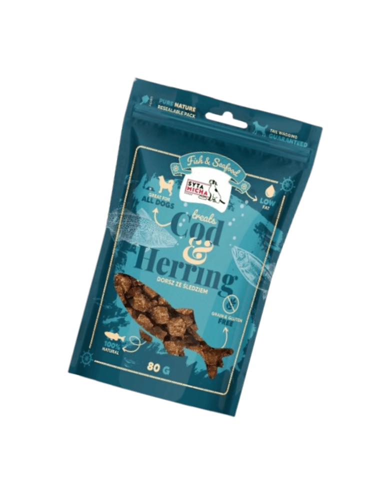Fish & SeaFood dorsz ze śledziem dla psa 80 g