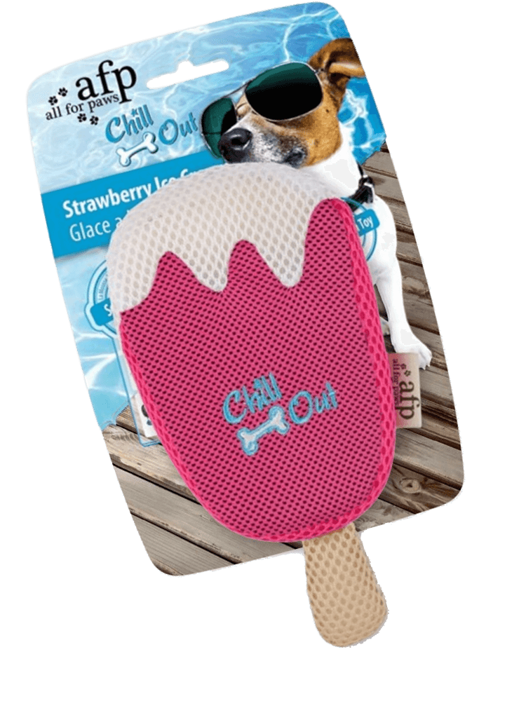 Chill Out Lody Truskawkowe – zabawka służącą także do nawadniana psa