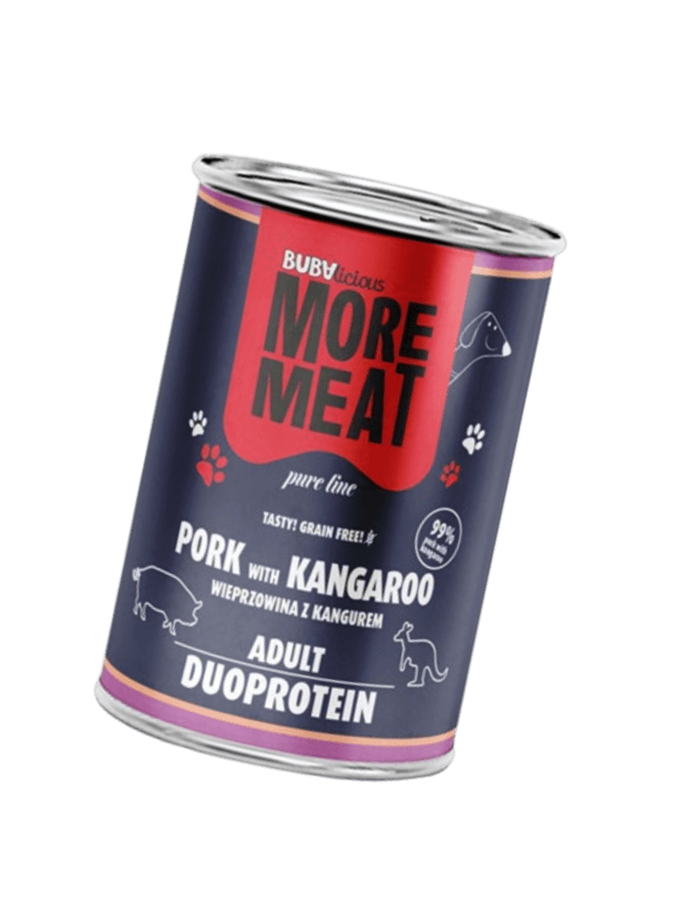 BUBAlicious More Meat duo karma dla psa Pure Line 400g WIEPRZOWINA KANGUR