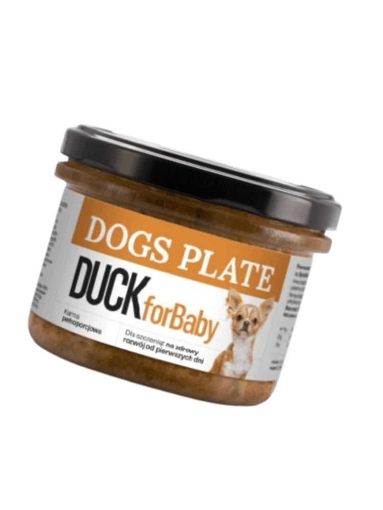 Gotowana karma for Baby Duck 180 g, Mokra Karma z mięsa z kaczki dla szczeniąt