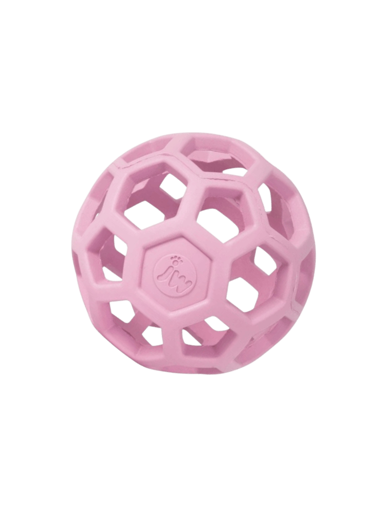 Pet – Hol-ee Roller Small 8,7 cm – Piłka ażurowa różowa, idealna do chowania smaczków