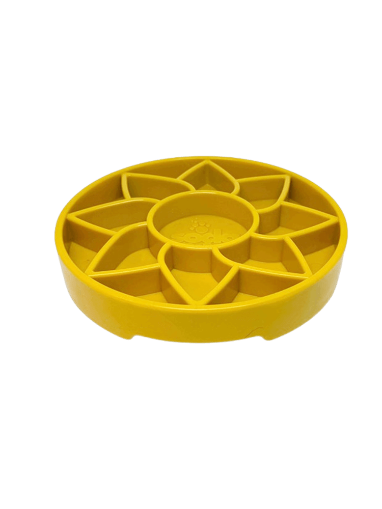 Sunflower Design eTray Enrichment Slow Feeder – Yellow – Miska spowalniająca jedzenie dla psa – żółta