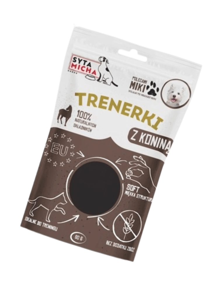 Trenerki z koniną dla psa 80 g