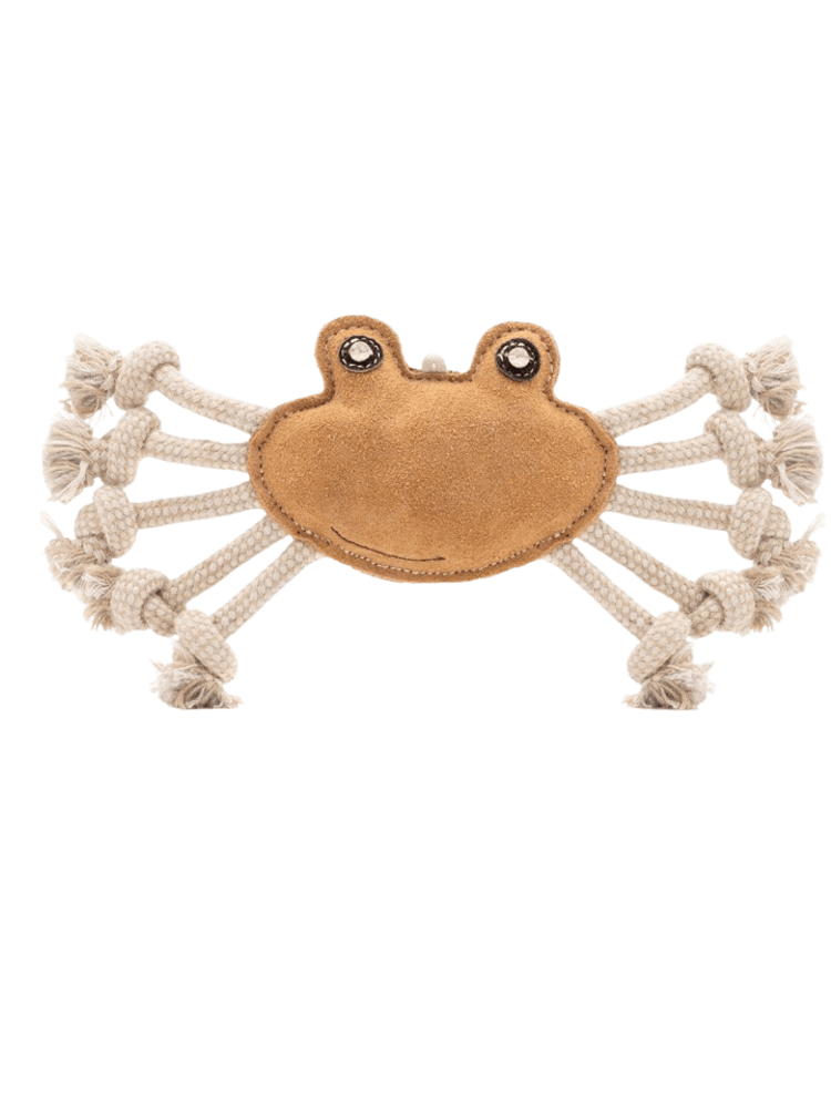 Leather Crab with Rope- ekologiczny Krab z liną, 25 cm