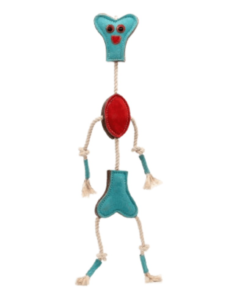 Leather  Mr. Boney with Rope- ekologiczny Pan Kosteczką z liną, 60 cm