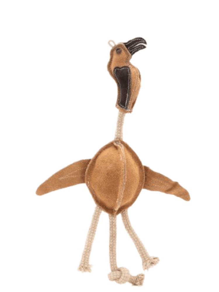Leather Vulture with Rope – Sęp z liną – ekologiczny szarpak, 39 cm