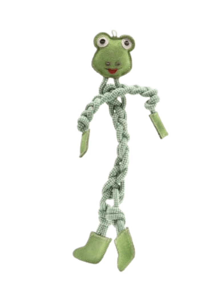 Rope Lanky Frog – Szarpak Żabka – z lin, 44 cm