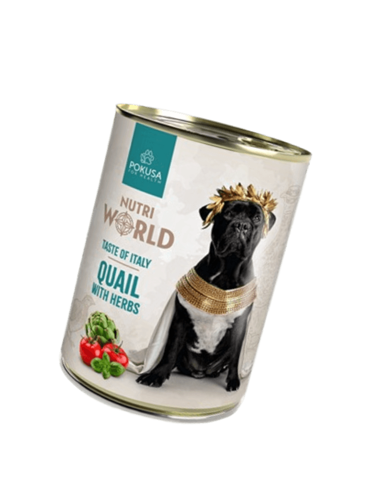 Nutri World –Mokra Karma  Przepiórka – inspirowana Smakami Świata – Włochy, 400 g