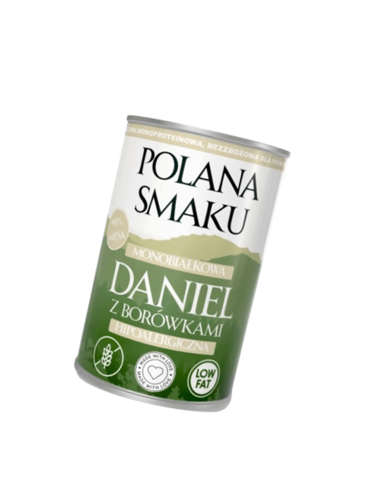 Daniel z borówkami – niskotłuszczowa i delikatna karma dla wrażliwych psów