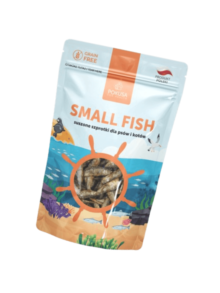 SMALL FISH suszone szprotki dla psów i kotów