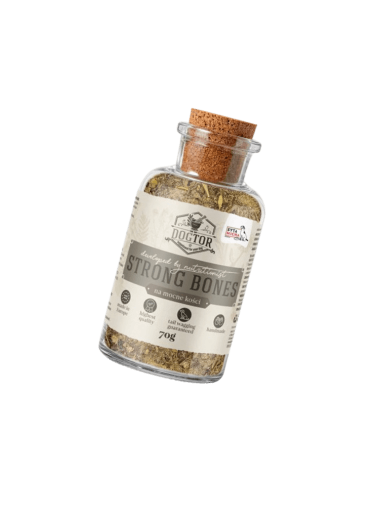 DOGTOR na mocne kości 90g, suplement mieszanka naturalnych składników, na kości psa