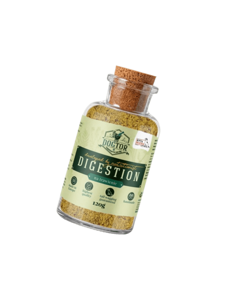 DOGTOR na trawienie 120g, suplement mieszanka naturalnych składników, na trawienie psa